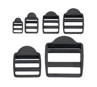 Your Day Mate - Boucle de Sangle de Sac À Dos, 2 pièces, Taille 15 mm, Plastique Dur, Noir, Moderne, Unisex