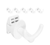 Your Day Mate Crochets à visser pour radiateurs ronds, 6 paquets, en blanc, crochets de radiateur pour épaisseur de tube 30 mm, attaches de radiateur de salle de bain, hooks pour serviette