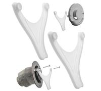 Your Day Mate Ecoulement d'eau de Condensation pour Chauffage de Caravane, 2 pièces, Compatible avec TRUMA pièce de cheminée ZR80, 96 mm Distance Entre Les Trous, en Blanc