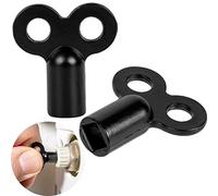 Your Day Mate Lot de 2 clés de purge de radiateur avec diamètre intérieur carré de 5 mm universel pour tous les radiateurs, en métal, noir, clé de purge de radiateur