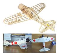 Your Day Mate Mitsubishi A6M2 Zero Fighter Slow Flyer Kit pour modèle d'avion, échelle 1:30, envergure 400 mm, kit de Construction de modèle d'avion RC, à Construire soi-même, Bois découpé au Laser