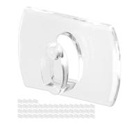 Petits crochets adhésifs, 40 pcs, Transparents, 18 x 13 mm, crochets pour guirlandes lumineuses, décoration, câbles, suspensions lumière, clips de câbles autocollants, mini-crochets