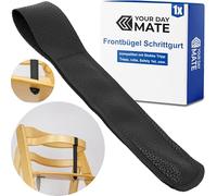 Your Day Mate Sangle d'entrejambe pour chaise haute, 1 pièce, noir, en cuir PU, compatible Stokke Tripp Trapp, Safety1st, roba, Kinderkraft, barre frontale de remplacement