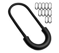 Your Day Mate Zip Pendentif à Enfiler, 12 pcs, Noir, Taille 60 x 30 mm, Zip de Rechange en Nylon pour Réparation, Curseur de Fermeture Éclair pour Vêtements de Sport, Sac à Dos, Sacoche