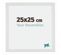 Your Decoration - 25x25 cm - Cadres Photo en MDF Avec Verre Plexiglas - Blanc Mat - Mura.