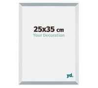 Your Decoration - 25x35 cm - Cadres Photo en MDF Avec Verre Plexiglas - Anti-Reflet - Excellente Qualité - Aluminium Brossé - Cadre Decoration Murale - Mura, Aluminium Brossé