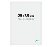 Your Decoration - 25x35 cm - Cadres Photo en MDF Avec Verre Plexiglas - Anti-Reflet - Excellente Qualité - Blanc Brillant - Cadre Decoration Murale - Mura, Blanc Brillant