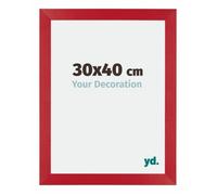 Your Decoration - 30x40 cm - Cadres Photo en MDF Avec Verre Plexiglas - Rouge - Mura.