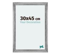 Your Decoration - 30x45 cm - Cadres Photo en MDF Avec Verre Plexiglas - Gris Patiné - Mura.