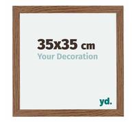 Your Decoration - Cadre 35x35 cm - Chêne Rustique - Cadres Photo en MDF Avec Verre acrylique - Anti-Reflet - Cadre 35x35 - Mura
