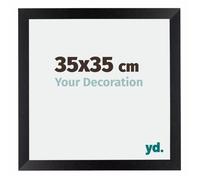 Your Decoration - 35x35 cm - Cadres Photo en MDF Avec Verre Plexiglas - Noir Mat - Mura.