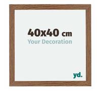 Your Decoration - 40x40 cm - Cadres Photo en MDF Avec Verre Plexiglas - Chêne Rustique - Mura.