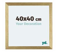 Your Decoration - 40x40 cm - Cadres Photo en MDF Avec Verre Plexiglas - Or Brillant - Mura.