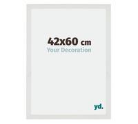 Your Decoration - 42x60 cm - Cadres Photo en MDF Avec Verre Plexiglas - Anti-Reflet - Excellente Qualité - Blanc Mat - Cadre Decoration Murale - Mura, Blanc Mat G