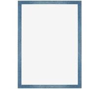 Your Decoration - 50x70 cm - Cadres Photo en MDF Avec Verre Plexiglas - Anti-Reflet - Excellente Qualité - Bleu Brillant Patiné - Cadre Decoration Murale - Mura, Bleu Brillant Patiné