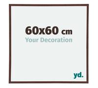 Your Decoration - 60.00x60.00 cm - Cadres Photos en Plastique Avec Verre Plexiglas - Brun -Annecy.