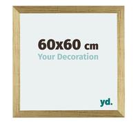 Your Decoration - 60x60 cm - Cadres Photo en MDF Avec Verre Plexiglas - Or Brillant - Mura.
