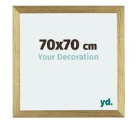 Your Decoration - 70x70 cm - Cadres Photo en MDF Avec Verre Plexiglas - Or Brillant - Mura.