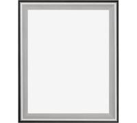 Your Decoration - 70x90 cm - Cadres en Bois avec Verre Plexiglas - Anti-Reflet - Excellente Qualité - Noir Argent Poli - Cadre Decoration Murale - Birmingham, Noir Argent Poli G
