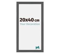 Your Decoration - Cadre 20x40 cm - Anthracite - Cadres Photo en MDF Avec Verre acrylique - Anti-Reflet - Cadre 20x40 - Mura