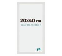 Your Decoration - Cadre 20x40 cm - Blanc Mat - Cadres Photo en MDF Avec Verre acrylique - Anti-Reflet - Cadre 20x40 - Mura