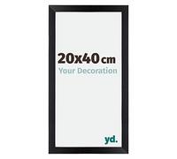 Your Decoration - 20x40 cm - Cadres Photo en MDF Avec Verre Plexiglas - Anti-Reflet - Excellente Qualité - Noir Mat - Cadre Decoration Murale - Mura, Noir Mat G