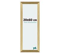 Your Decoration - Cadre 20x60 cm - Or Brillant - Cadres Photo en MDF Avec Verre acrylique - Anti-Reflet - Cadre 20x60 - Mura