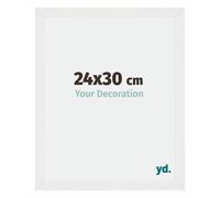 Your Decoration - Cadre 24x30 cm - Blanc Brillant - Cadres Photo en MDF Avec Verre acrylique - Anti-Reflet - Cadre 24x30 - Mura