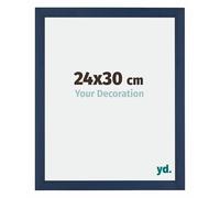 Your Decoration - Cadre 24x30 cm - Bleu Foncé Essuyé - Cadres Photo en MDF Avec Verre acrylique - Anti-Reflet - Cadre 24x30 - Mura