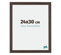 Your Decoration - 24x30 cm - Cadres Photo en MDF Avec Verre Plexiglas - Anti-Reflet - Excellente Qualité - Chêne Foncé - Cadre Decoration Murale - Mura, Chêne Foncé