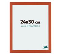 Your Decoration - Cadre 24x30 cm - Orange - Cadres Photo en MDF Avec Verre acrylique - Anti-Reflet - Cadre 24x30 - Mura
