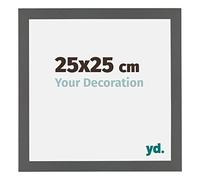Your Decoration - Cadre 25x25 cm - Anthracite - Cadres Photo en MDF Avec Verre acrylique - Anti-Reflet - Cadre 25x25 - Mura