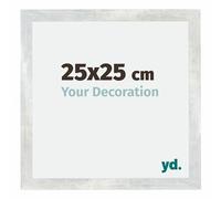Your Decoration - Cadre 25x25 cm - Argent Brillant Vintage - Cadres Photo en MDF Avec Verre acrylique - Anti-Reflet - Cadre 25x25 - Mura