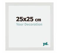 Your Decoration - Cadre 25x25 cm - Blanc Mat - Cadres Photo en MDF Avec Verre acrylique - Anti-Reflet - Cadre 25x25 - Mura