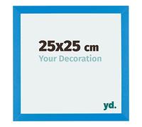Your Decoration - Cadre 25x25 cm - Bleu Brillant - Cadres Photo en MDF Avec Verre acrylique - Anti-Reflet - Cadre 25x25 - Mura
