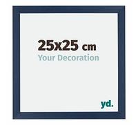 Your Decoration - Cadre 25x25 cm - Bleu Foncé Essuyé - Cadres Photo en MDF Avec Verre acrylique - Anti-Reflet - Cadre 25x25 - Mura