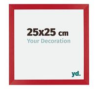 Your Decoration - Cadre 25x25 cm - Rouge - Cadres Photo en MDF Avec Verre acrylique - Anti-Reflet - Cadre 25x25 - Mura
