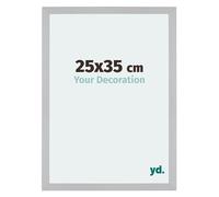Your Decoration - Cadre 25x35 cm - Argent Mat - Cadres Photo en MDF Avec Verre acrylique - Anti-Reflet - Cadre 25x35 - Mura