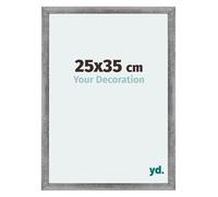 Your Decoration - 25x35 cm - Cadres Photo en MDF Avec Verre Plexiglas - Anti-Reflet - Excellente Qualité - Gris Patiné - Cadre Decoration Murale - Mura, Gris Patiné