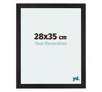 Your Decoration - 28x35 cm - Cadres Photo en MDF Avec Verre Plexiglas - Anti-Reflet - Excellente Qualité - Noir Grain de Bois - Cadre Decoration Murale - Mura, Noir Grain de Bois