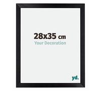 Your Decoration - 28x35 cm - Cadres Photo en MDF Avec Verre Plexiglas - Anti-Reflet - Excellente Qualité - Noir Mat - Cadre Decoration Murale - Mura, Noir Mat