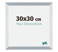Your Decoration - 30x30 cm - Cadres Photo en MDF Avec Verre Plexiglas - Anti-Reflet - Excellente Qualité - Aluminium Brossé - Cadre Decoration Murale - Mura, Aluminium Brossé