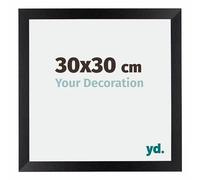 Your Decoration - 30x30 cm - Cadres Photo en MDF Avec Verre Plexiglas - Anti-Reflet - Excellente Qualité - Noir Mat - Cadre Decoration Murale - Mura, Noir Mat G