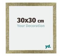 Your Decoration - Cadre 30x30 cm - Or Antique - Cadres Photo en MDF Avec Verre acrylique - Anti-Reflet - Cadre 30x30 - Mura