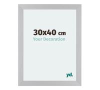 Your Decoration - Cadre 30x40 cm - Argent Mat - Cadres Photo en MDF Avec Verre acrylique - Anti-Reflet - Cadre 30x40 - Mura