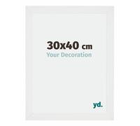 Your Decoration - Cadre 30x40 cm - Blanc Brillant - Cadres Photo en MDF Avec Verre acrylique - Anti-Reflet - Cadre 30x40 - Mura