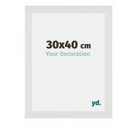 Your Decoration - 30x40 cm - Cadres Photo en MDF Avec Verre Plexiglas - Anti-Reflet - Excellente Qualité - Blanc Mat - Cadre Decoration Murale - Mura, Blanc Mat G