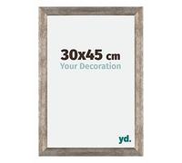 Your Decoration - 30x45 cm - Cadres Photo en MDF Avec Verre Plexiglas - Anti-Reflet - Excellente Qualité - Métal Vintage - Cadre Decoration Murale - Mura, Métal Vintage