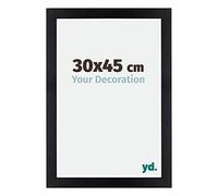 Your Decoration - 30x45 cm - Cadres Photo en MDF Avec Verre Plexiglas - Anti-Reflet - Excellente Qualité - Noir Mat - Cadre Decoration Murale - Mura, Noir Mat