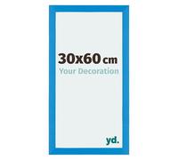 Your Decoration - Cadre 30x60 cm - Bleu Brillant - Cadres Photo en MDF Avec Verre acrylique - Anti-Reflet - Cadre 30x60 - Mura